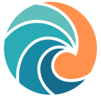 Blue Barrel Wave Logo