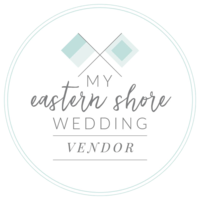 "My Eastern Shore Wedding" vendor badge. Recognized wedding florist for Maryland's Eastern Shore.