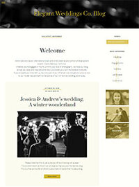 Blog page Elegant Weddings Showit website plus template by The Template Emporium