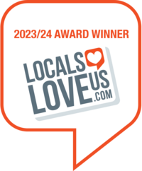 Locals Love Us logo awarded to Britt Elizabeth Photography for 2023/24