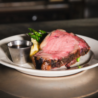 Prime Rib with Au Jus from Max Dales Steak and Chop House Mount Vernon Restaurant
