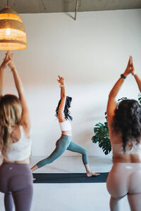 kat teaching yoga