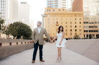 Arizona Engagement Photographer Couple Holding Hands in Downtown Phoenix