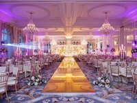 Luxurious wedding reception setup