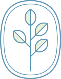 Simple foliage icon with four leaves