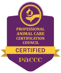 PACC certification badge for Puptown Charlotte owner, Kristen.