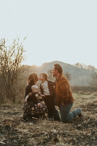 Great smoky mountain family photo