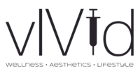 Word "vIVid" in a sans serif font where the second "I" is a needle