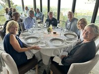 Guests enjoying a meal for a corporate event at Flagstaff House, Boulder