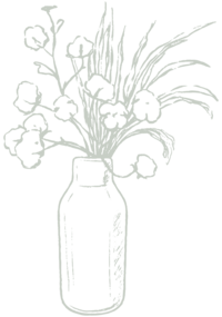illustration of flowers in a vase