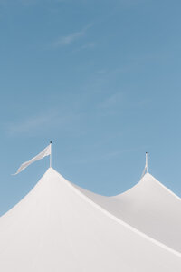 Wedding reception sail cloth tent