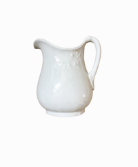 White Ironstone Pitcher