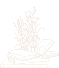 Illustration of wildflower popping out of a book