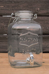 large glass mason serving jar