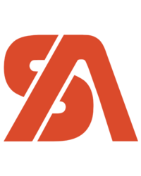 Orange text logo for socials by Asia