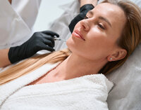 Dermal filler procedure enhancing facial features at Gloss RVA