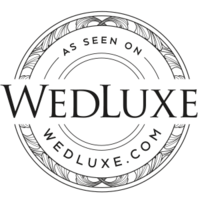 A digital badge from the website Wedluxe Magazine indicating that Brittany Frid of Frid Events in Canada was featured on their website.