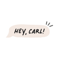 Hey, Carl logo cream