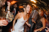 Candid, documentary photo of bride captured by Philadelphia wedding photographer. 