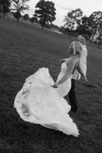 black and white western wedding photos