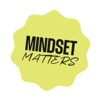 sticker reading “Mindset Matters,” representing mental health and motivation