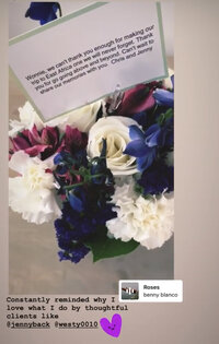 A thank you gift from clients