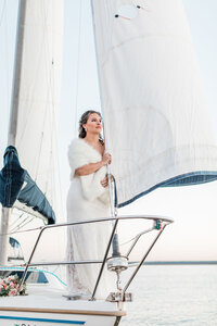 Sail Boat elopement with the St Pete Elopement Package