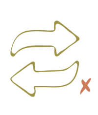 looping arrow to represent  website not converting