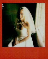 polaroid of bride by one of the best Middle Tennessee Photographers