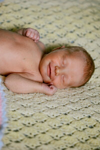 In-home newborn photography session in Colorado