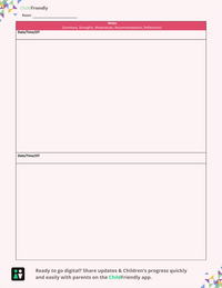 preschool lesson plan template.
