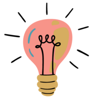 Pink lightbulb logo for The Brightly Balanced Classroom