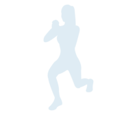Branded icon of woman in warrior 2