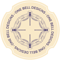One Bell Designs Dragonfly logo mark