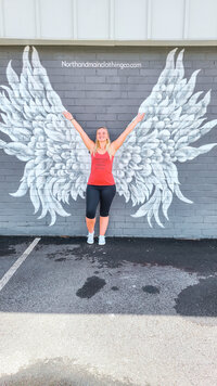 Madi spreading her wings