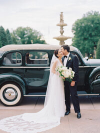 Broadmoor Wedding Car Bride and Groom