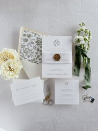 secret garden wedding invitation design 