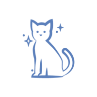 blue cat icon