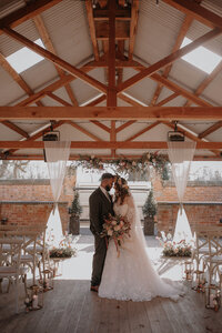 Hall Barns Prestwold outdoor wedding ceremony