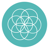 Image of Audrie Meyer's logo icon, based on the seed of life.