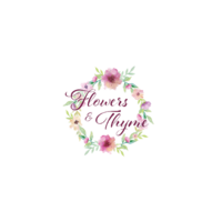 Logo for Springfield, OR wedding florist Flowers and Thyme.