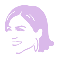 Chelsey Heslop icon logo violet