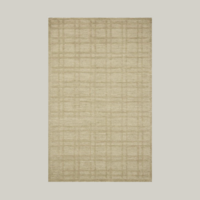Gridded wool rug