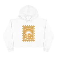 Out of Office Crop Hoodie - White