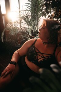 Empowering boudoir portrait of a woman in Kansas City studio