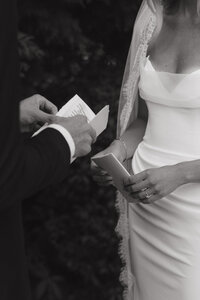 Bride and Groom Exchanging Vows