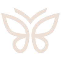 Kidwell Coaching and Consulting Butterfly Icon in Tan.