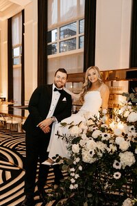 Modern Bride and Groom Pittsburgh Wedding