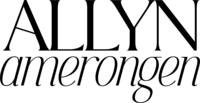 Allyn Amerongen logo in black by Isla Luna Studio