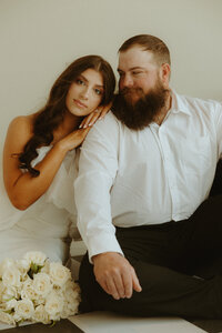 Wedding themed styled shoot in a studio in Abilene, TX 